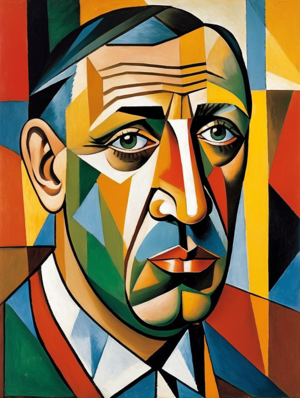 Premium Free Ai Images Self Portrait Pf Pablo Picasso Cubism