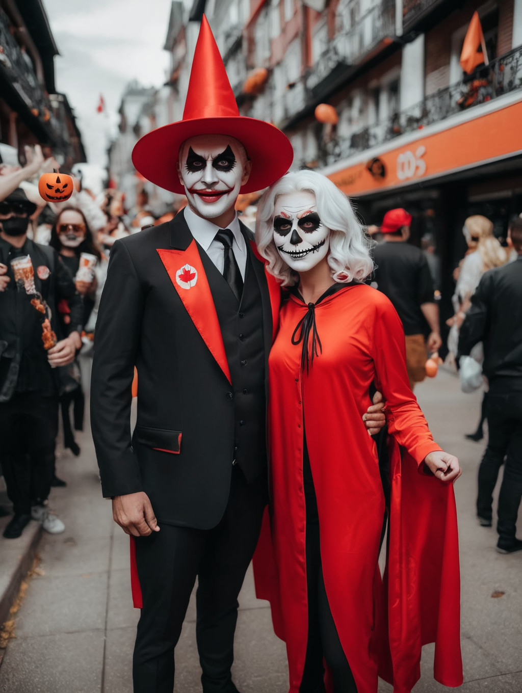 Premium Free ai Images best halloween costume canada man costume