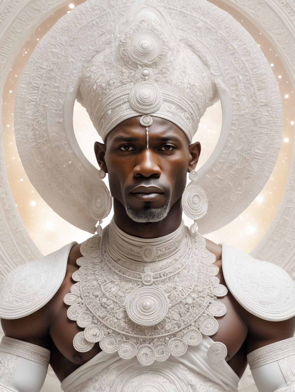 Premium Free ai Images | obatala the african orisha wearing detailed