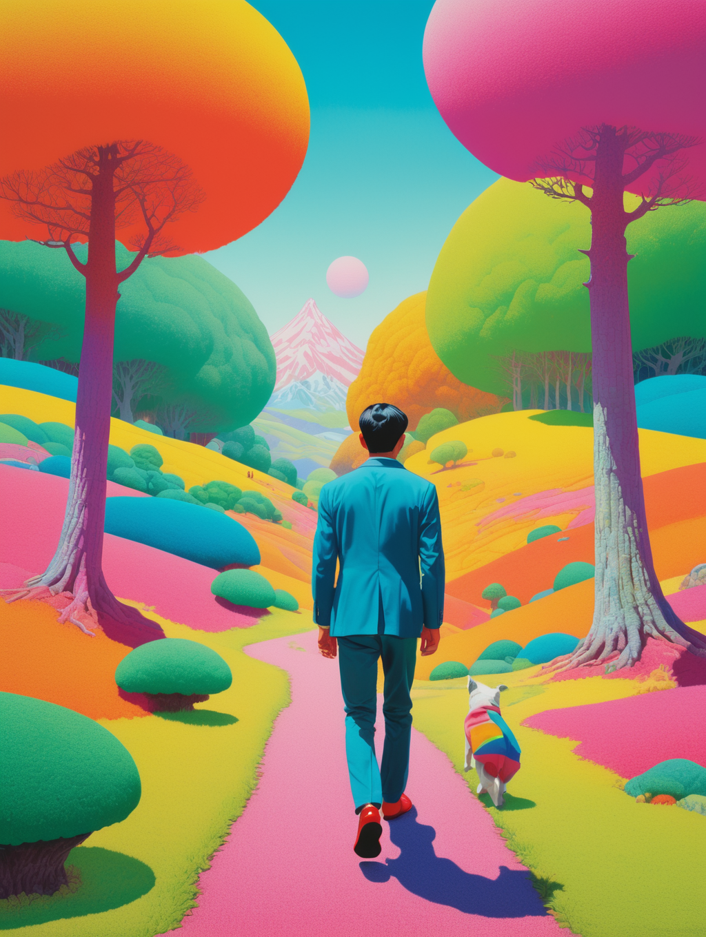 Premium Free Ai Images Neo Pop Art Risograph Print The Man Is Walking premium-free-ai-images-neo-pop-art-risograph-print-the-man-is-walking