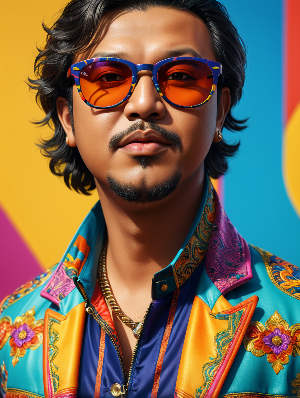 Premium Free Ai Images The Malay Chubby Man Wearing Brightly premium-free-ai-images-the-malay-chubby-man-wearing-brightly